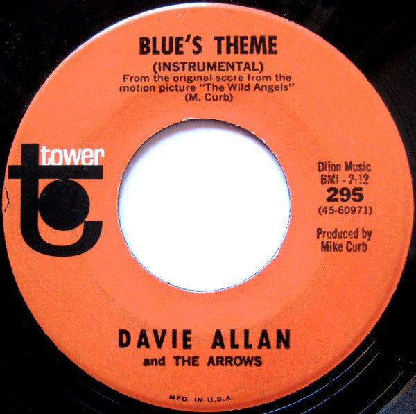Davie Allan & The Arrows : Blue's Theme / Bongo Party (7", Single)
