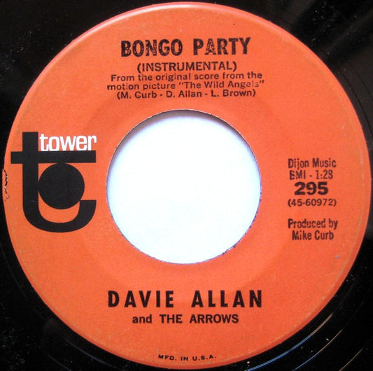 Davie Allan & The Arrows : Blue's Theme / Bongo Party (7", Single)