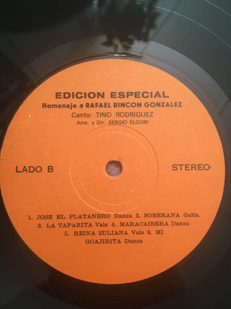 Rafael Rincón González : Edicion Especial (LP)