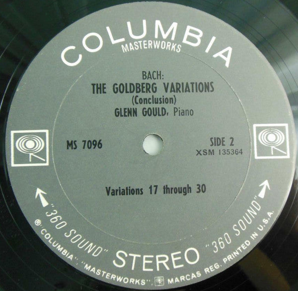 Johann Sebastian Bach, Glenn Gould : The Goldberg Variations (LP, RE, Re-)