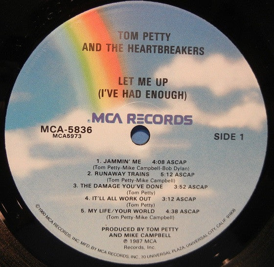 Tom Petty And The Heartbreakers : Let Me Up (I've Had Enough) (LP, Album, Glo)