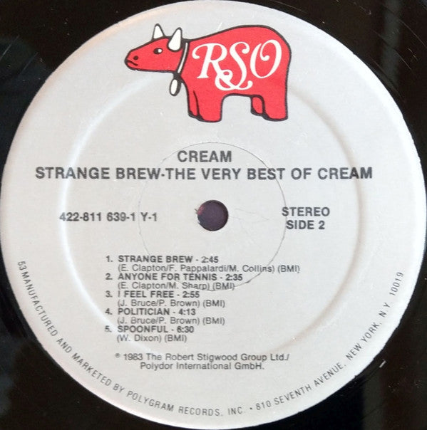 Cream (2) : Strange Brew - The Very Best Of Cream (LP, Comp, RM, 53 )