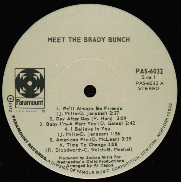 The Brady Bunch : Meet The Brady Bunch (LP, Album, Scr)