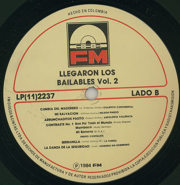 Various : Llegaron Los Bailables Vol. 2 (LP, Comp)