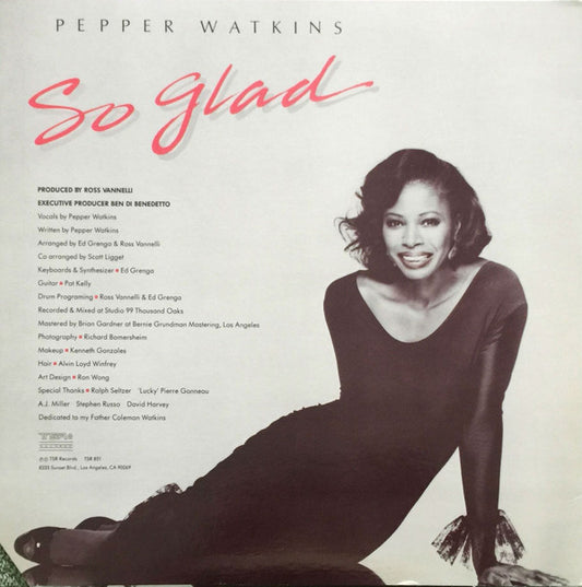 Pepper Watkins - So Glad vinyl record, 12" (Mint (M)) | Lulo Records