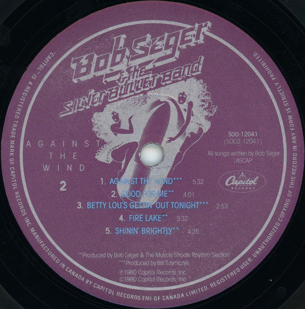 Bob Seger And The Silver Bullet Band : Against The Wind (LP, Album)