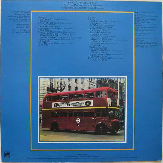Carpenters - Live At The Palladium vinyl record, LP (Mint (M)) | Lulo Records