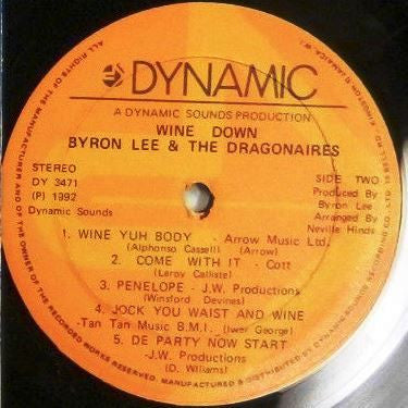 Byron Lee And The Dragonaires : Wine Down (LP, Album)