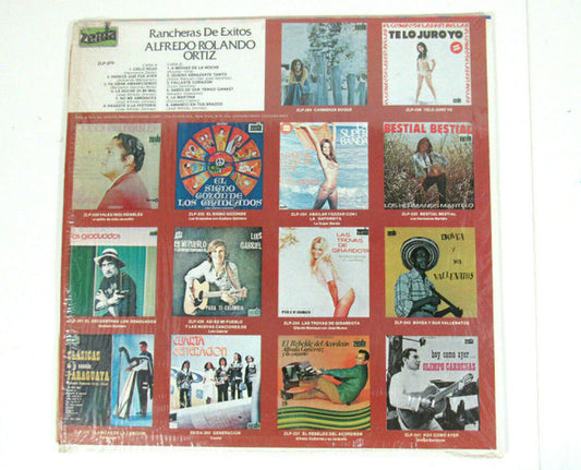 Alfredo Rolando Ortiz - Rancheras De Éxitos vinyl record, LP (Near Mint (NM or M-)) | Lulo Records