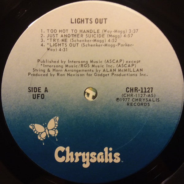 UFO (5) : Lights Out (LP, Album, Pit)