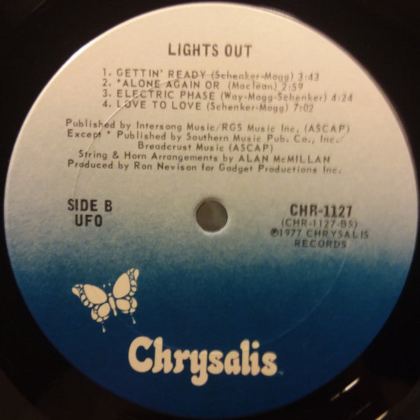 UFO (5) : Lights Out (LP, Album, Pit)