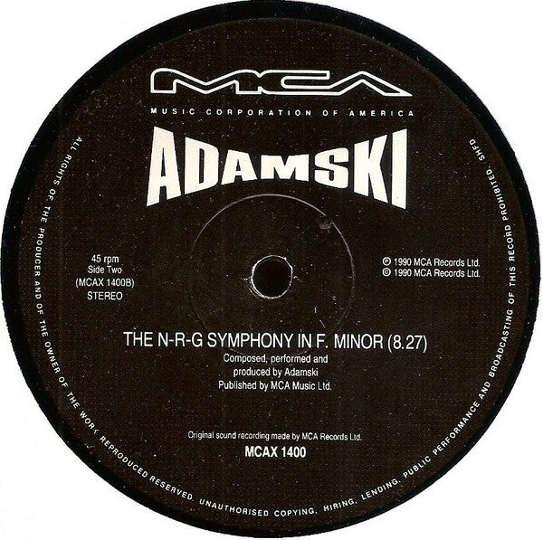 Adamski : Killeremix (12")
