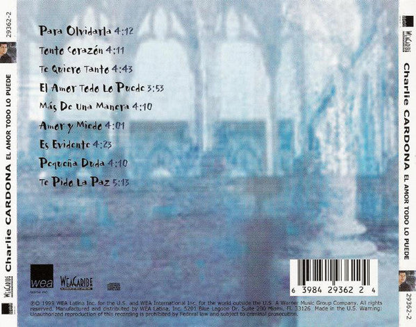 Charlie Cardona : El Amor Todo Lo Puede (CD, Album)