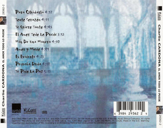 Charlie Cardona : El Amor Todo Lo Puede (CD, Album)