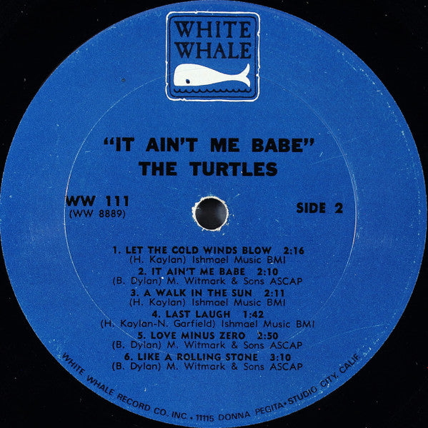 The Turtles : It Ain't Me Babe (LP, Album, Mono, Pit)