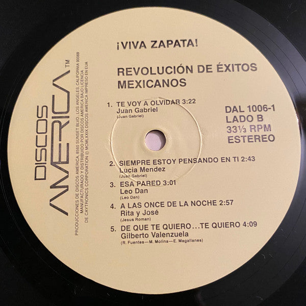 Various : Viva Zapata – Revolución de Exitos Mexicanos (2xLP, Comp)