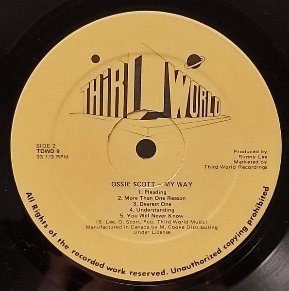 Ossie Scott : My Way (LP, Album)