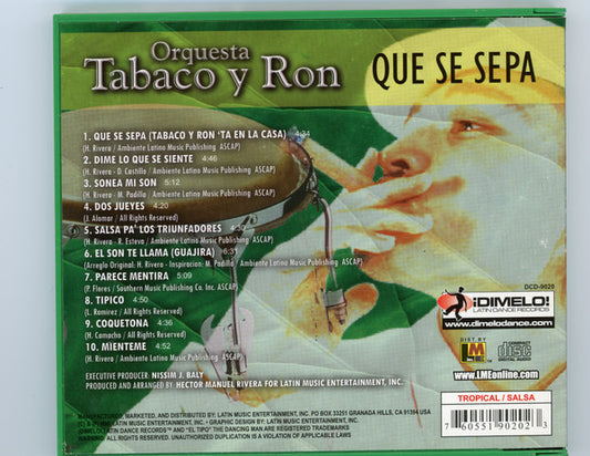 Orquesta Tabaco Y Ron - Que Se Sepa vinyl record, CD (Near Mint (NM or M-)) | Lulo Records