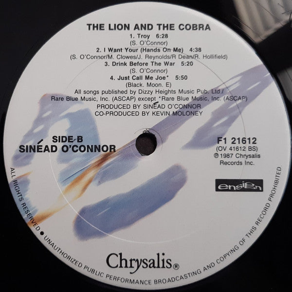 Sinéad O'Connor : The Lion And The Cobra (LP, Album)