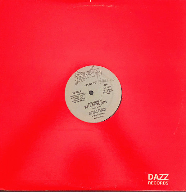 Jimmy Spicer : Adventures Of Super Rhyme (Rap) (12")