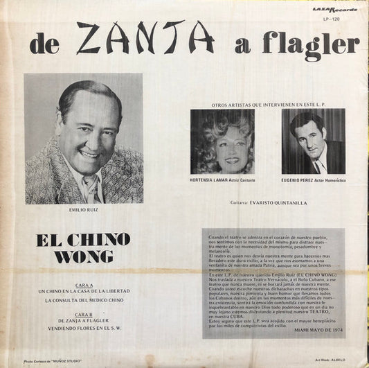 Emilio Ruiz (2) : De Zanja A Flagler (LP, Album)