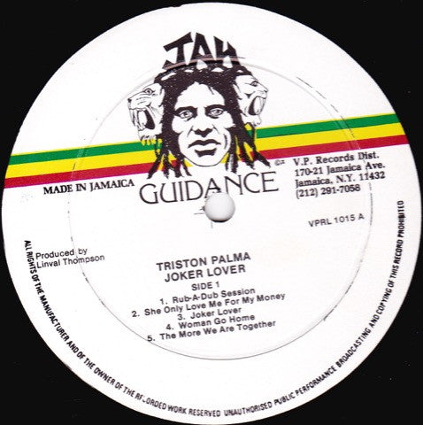 Tristan Palmer : Joker Lover (LP, Album)