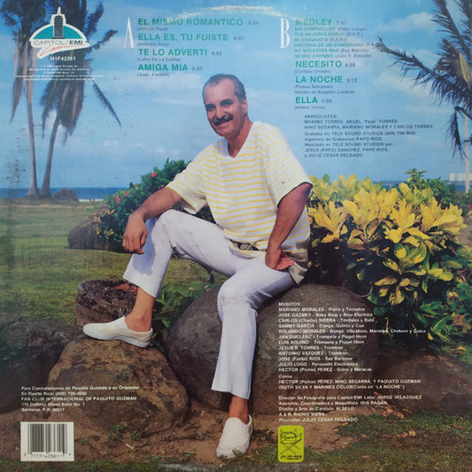 Paquito Guzman : El Mismo Romántico (LP, Album)