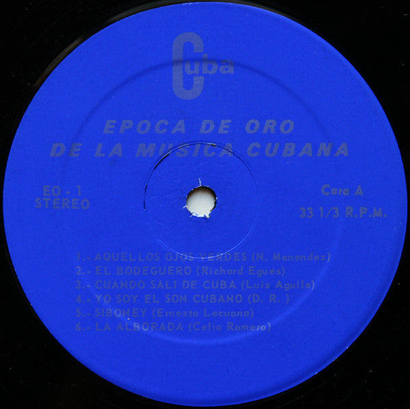 Various : Epoca De Oro De La Musica Cubana (36 Exitos Del Ayer Y Las Poesías De Jose Marti) (4xLP, Comp + Box)
