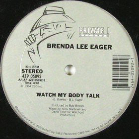 Brenda Lee Eager : Watch My Body Talk (12")