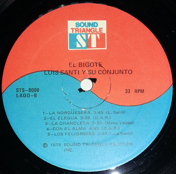 Luis Santi Y Su Conjunto : El Bigote (LP, Album)