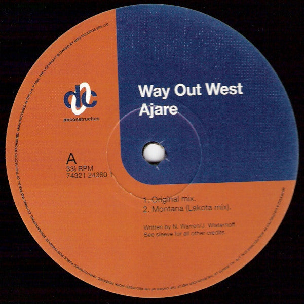 Way Out West : Ajare (12", Single)