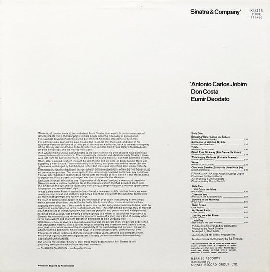 Frank Sinatra - Sinatra & Company vinyl record, LP (Near Mint (NM or M-)) | Lulo Records