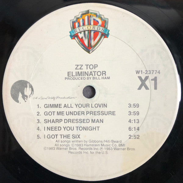 ZZ Top : Eliminator (LP, Album, Club, Car)