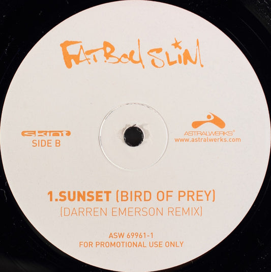 Fatboy Slim - Sunset (Bird Of Prey) vinyl record, 12" (Very Good Plus (VG+)) | Lulo Records