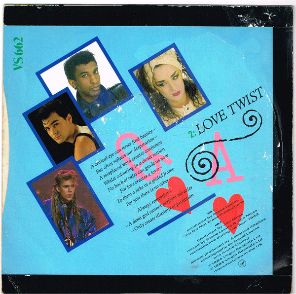 Culture Club : It's A Miracle (7", Single, Glo)