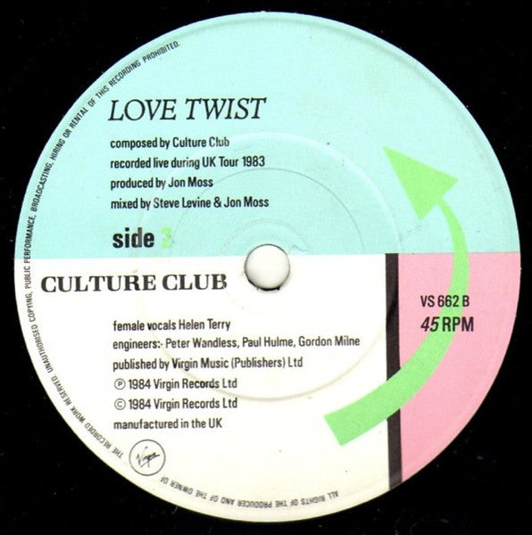 Culture Club : It's A Miracle (7", Single, Glo)