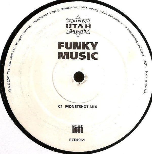 Utah Saints : Funky Music (2x12", Promo, 1&2)
