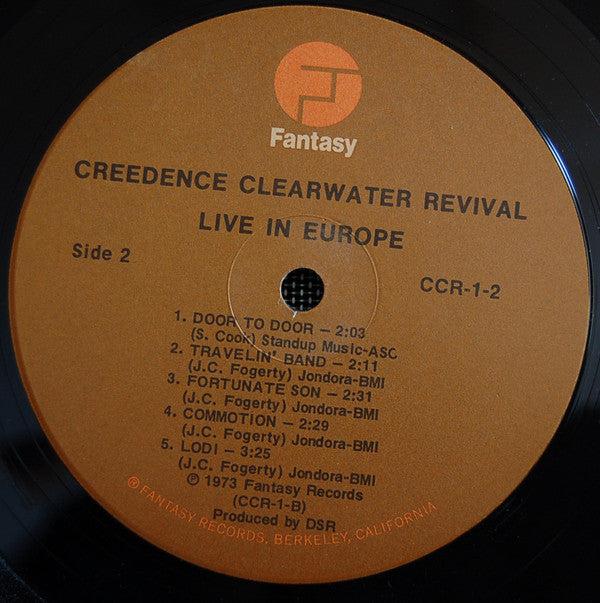 Creedence Clearwater Revival : Live In Europe (2xLP, Album, Gat)