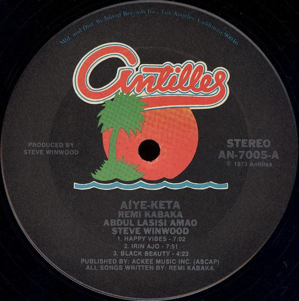 Remi Kabaka, Abdul Lasisi Amao & Steve Winwood : Aiye-Keta (LP, Album, RE)