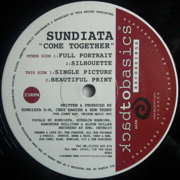 Sundiata O.M. : Come Together (12")