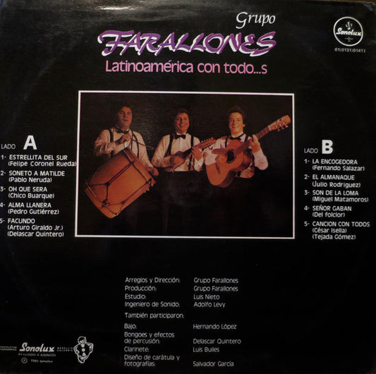 Grupo Farallones : Latinoamérica Con Todo...s (LP, Album)