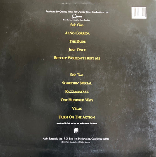 Quincy Jones : The Dude (LP, Album, Y S)