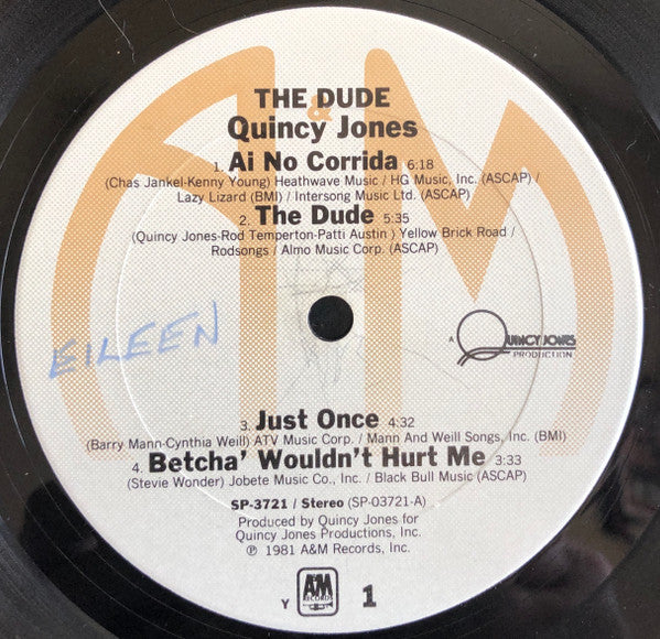 Quincy Jones : The Dude (LP, Album, Y S)
