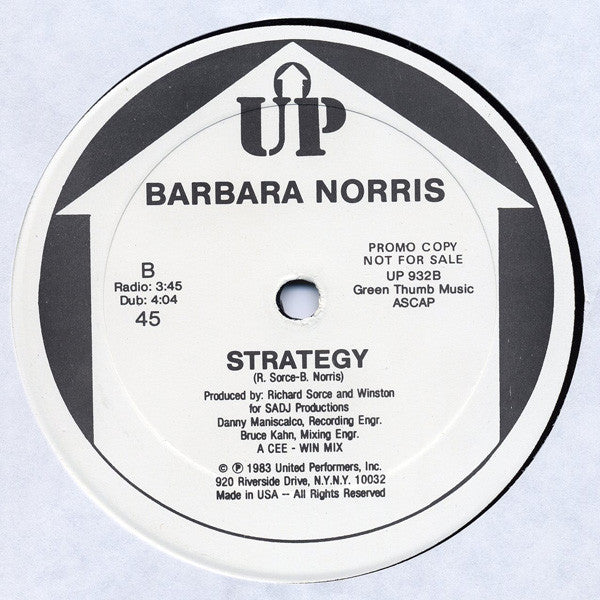 Barbara Norris : Strategy (12", Promo)