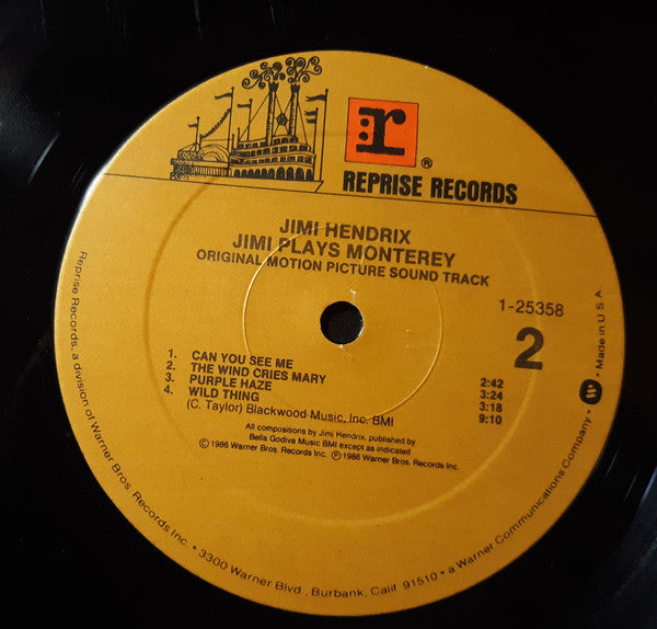Jimi Hendrix : Jimi Plays Monterey (LP, Album)