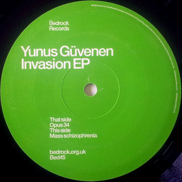 Yunus Güvenen : Invasion EP (12", EP)
