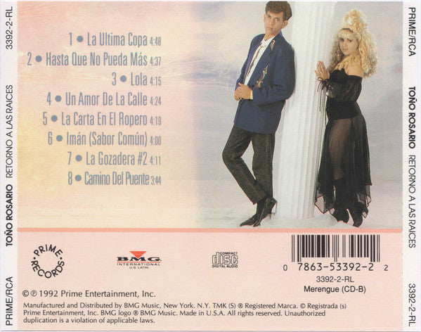 Toño Rosario : Retorno A Las Raices (CD, Album)