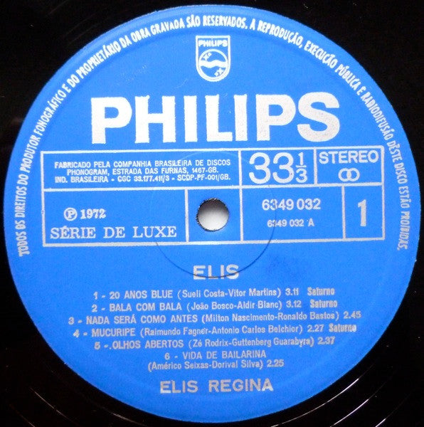 Elis Regina : Elis (LP, Album, Gat)