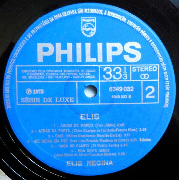 Elis Regina : Elis (LP, Album, Gat)