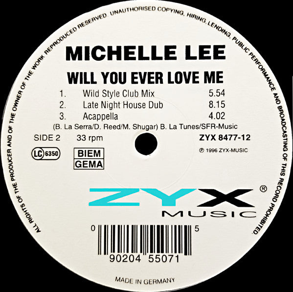 Michelle Lee : Will You Ever Love Me (12")